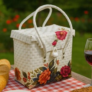 Red Velvet Basket - Ivory Muse