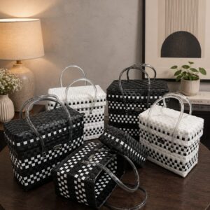 Removable Lid Basket - Black white (alternate)